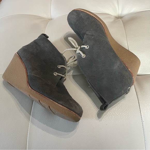 Sperry women’s Harlow Wedge chukka boot gray suede size 10 - Picture 1 of 10